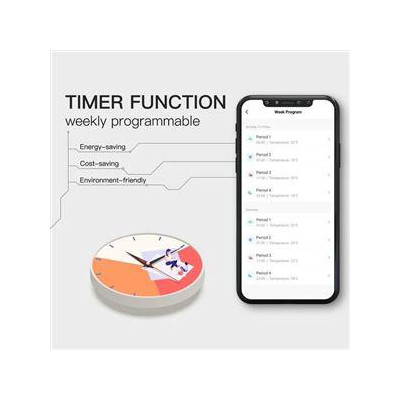 ZHT-006-GA-WH-MS - Moes ZigBee Smart termostat pro vodní podlahové vytápění, bílý