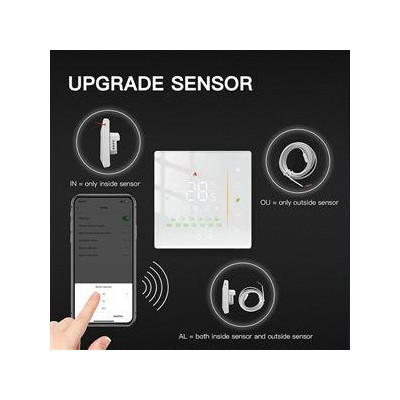 ZHT-006-GA-WH-MS - Moes ZigBee Smart termostat pro vodní podlahové vytápění, bílý