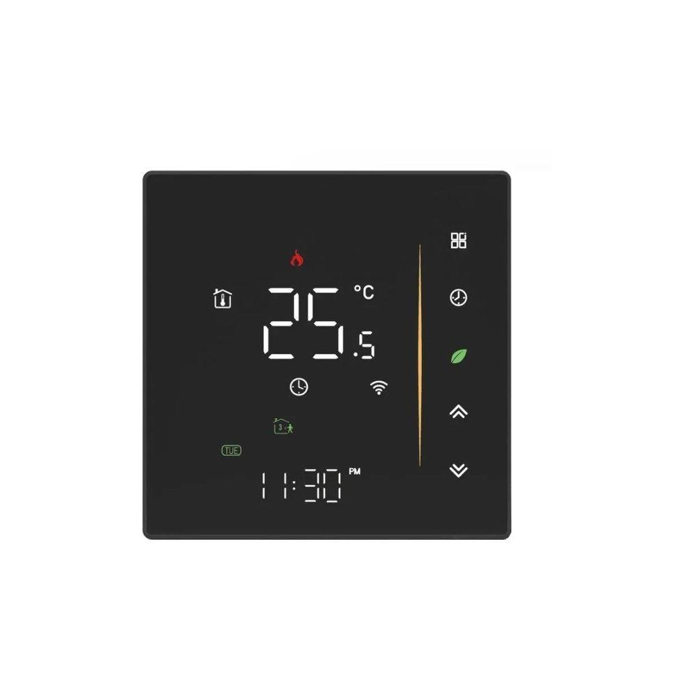 ZHT-006-GB-BK-MS - Moes ZigBee Smart termostat pro elektrické podlahové vytápění, černý ZHT-006-GB-BK-MS - Moes ZigBee Smart termostat pro elektrické podlahové vytápění, černý