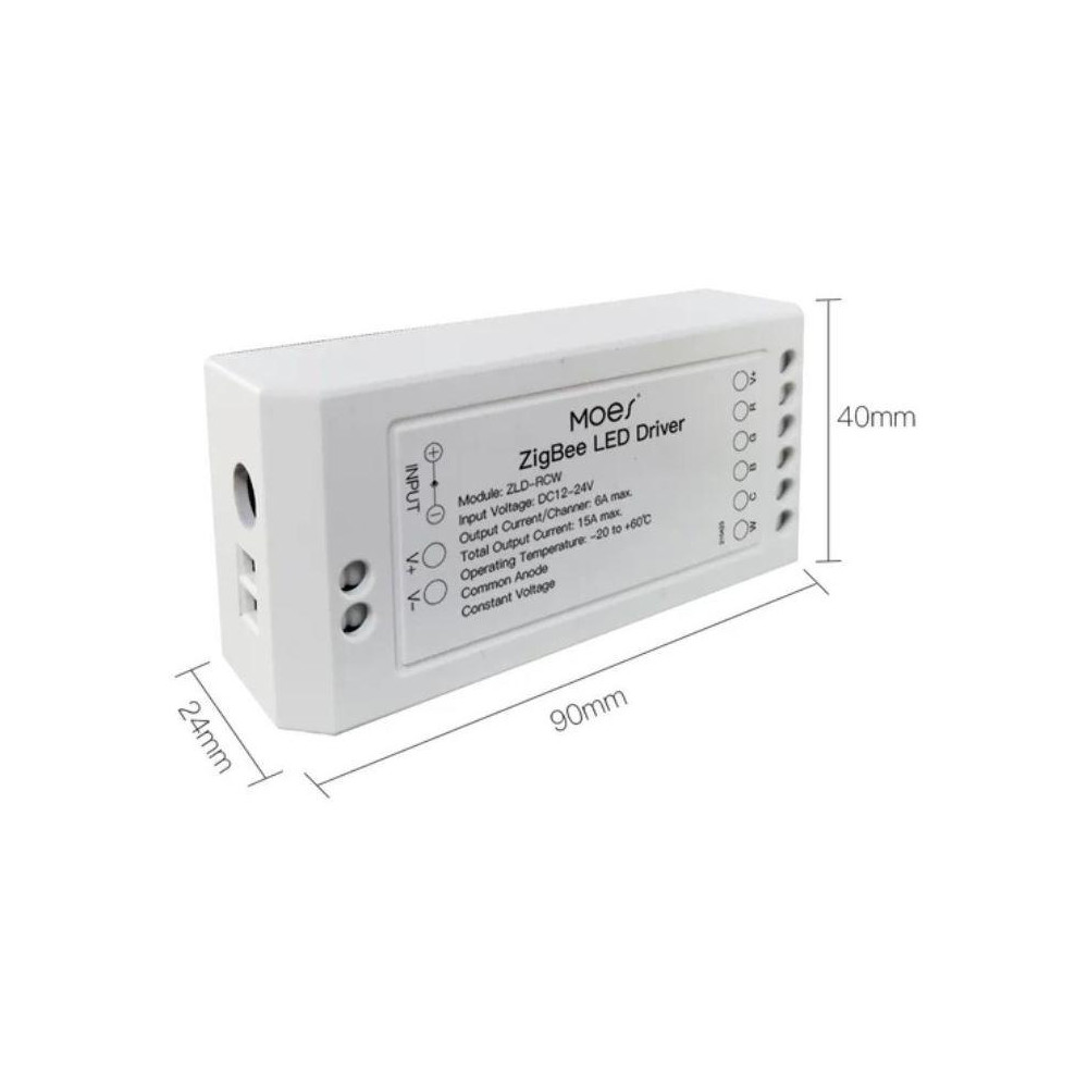 ZLD-RCW-AC-MS - ZigBee Ovladač LED pásku 12-24V ZLD-RCW-AC-MS - ZigBee Ovladač LED pásku 12-24V