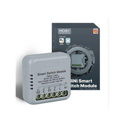 ZM-104B-M-MS - 2 kanálový mini ZigBee spínač elektrických spotřebičů, AC 90-250V, 10A