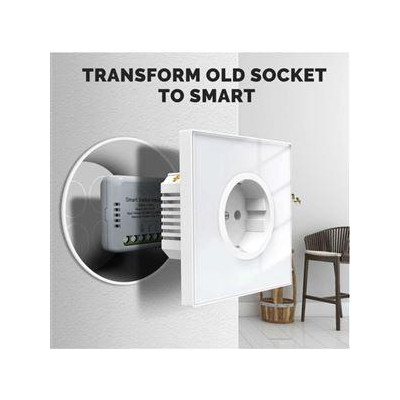 ZM-104B-M-MS - 2 kanálový mini ZigBee spínač elektrických spotřebičů, AC 90-250V, 10A
