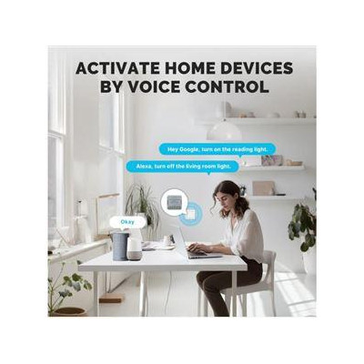 ZM-104B-M-MS - 2 kanálový mini ZigBee spínač elektrických spotřebičů, AC 90-250V, 10A
