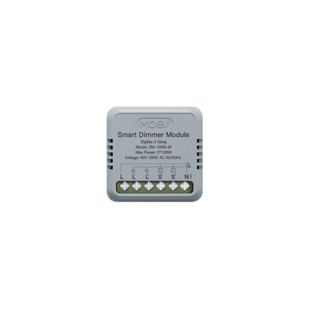ZM-105B-M-MS - 2 kanálový mini ZigBee ovladač osvětlení, AC 90-250V 50/60HZ, 2x100W ZM-105B-M-MS - 2 kanálový mini ZigBee ovladač osvětlení, AC 90-250V 50/60HZ, 2x100W