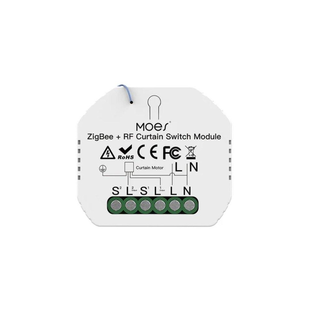ZRM-108-MS - Mini ZigBee spínač posuvu závěsů nebo rolet, AC 90-250V, 500W ZRM-108-MS - Mini ZigBee spínač posuvu závěsů nebo rolet, AC 90-250V, 500W