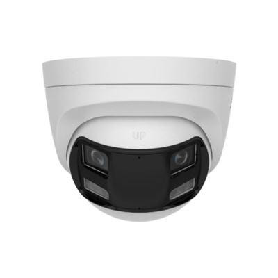 DS-2CE72KF3TP-DLS - 3K panoramatická HDTVI Turret Smart Hybrid Light kamera, LED/IR 40m, 4v1, Mikrofon, IP67