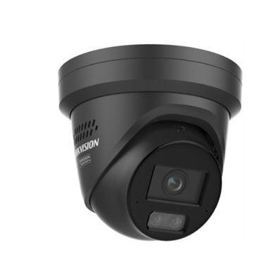 DS-2CD2347G3-LIS2UY/SL(2.8mm)/BLACK - 4MPix IP Turret Hybrid ColorVu AcuSense kamera, LED/IR 30m,WDR130dB,audio, alarm,IP67,blik