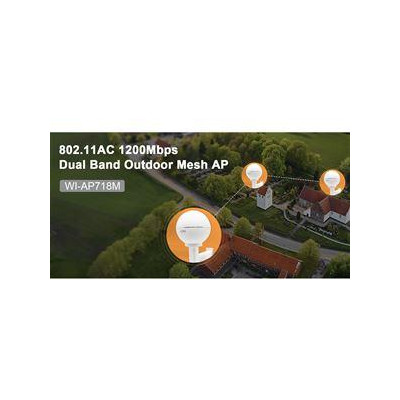 WI-AP718M V2 - Venkovní Cloud Mesh AP, 802.11ac, 2,4/5,8GHz, IP65