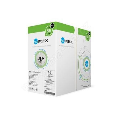 WIC-5-U-PEC-30-GY - WIREX Instalační kabel CAT5E U/UTP PVC / ECA 305m box šedý