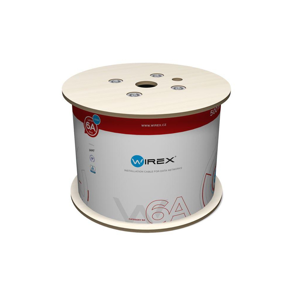 WIC-6A-UF-LD-50-VI - WIREX Instalační kabel CAT6A U/FTP LSOH / DCA 500m cívka fialový WIC-6A-UF-LD-50-VI - WIREX Instalační kabel CAT6A U/FTP LSOH / DCA 500m cívka fialový