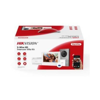 DS-KIS705EY - Přednastavený kit videotelefonu, 2-drát HD, bytový monitor+dveřní stanice+zdroj