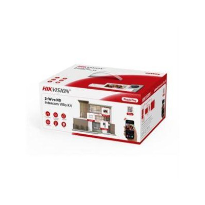 DS-KIS705EY - Přednastavený kit videotelefonu, 2-drát HD, bytový monitor+dveřní stanice+zdroj