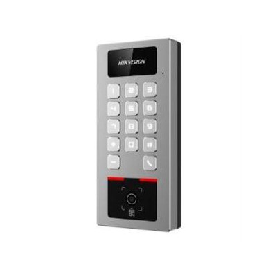DS-K1T502DBWX-QR - IP interkom/vstupní terminál se čtečkou Mifare karet, podpora čtení  QR