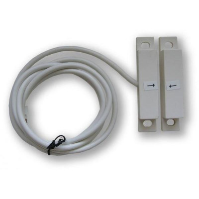 3G-SM-60, bílá - bílá, polarizovaný, masivní kovový povrchový magnetický kontakt