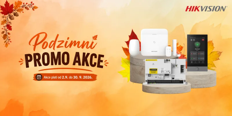Podzimní akce Hikvision 2026: alarmy AX PRO za mimořádné ceny