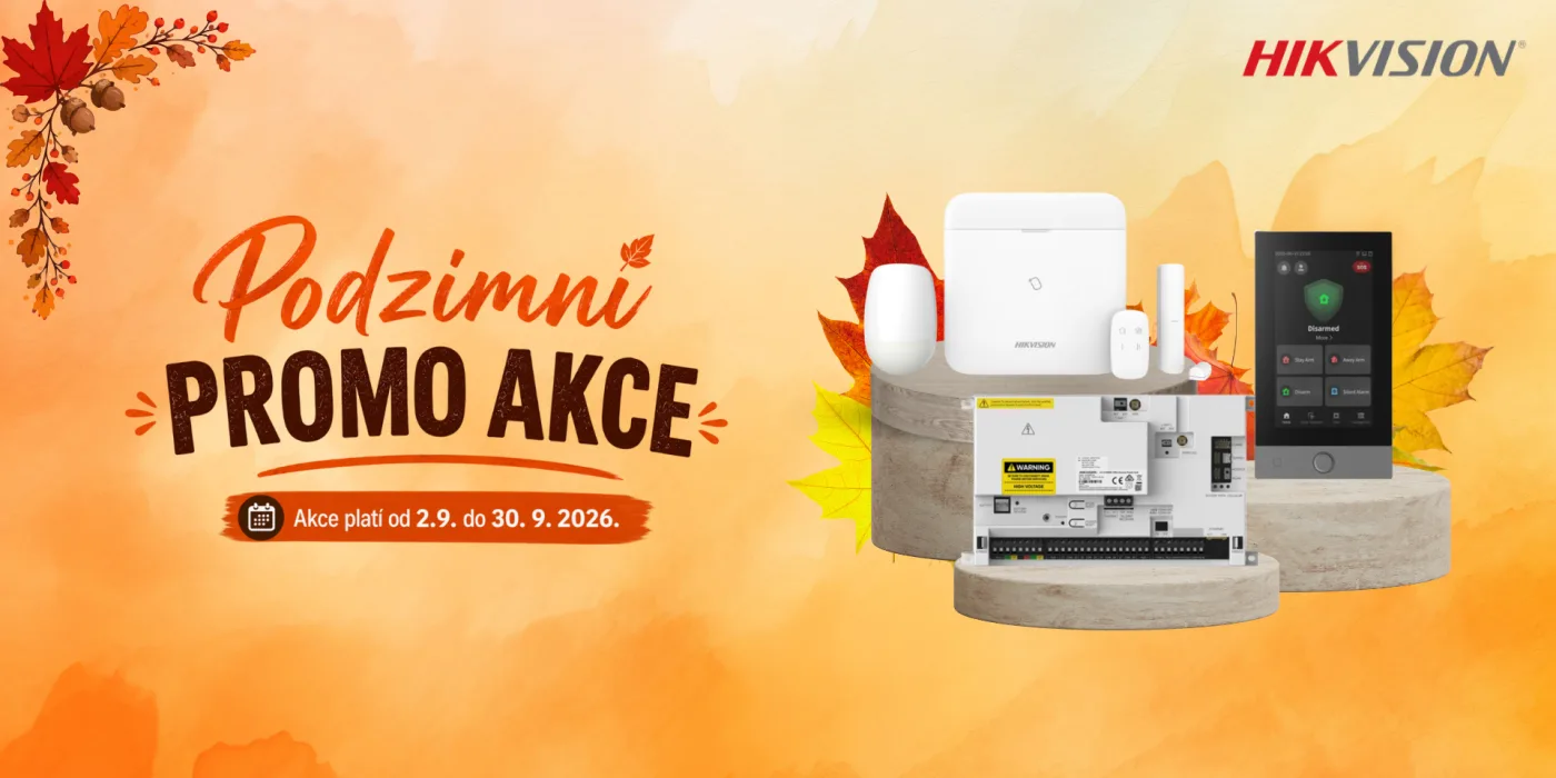 Podzimní akce Hikvision 2026: alarmy AX PRO za mimořádné ceny